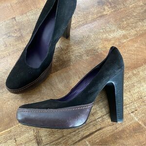 True Religion Platform Pumps size 10 Brown Suede